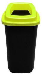 Plafor Sort szelektív hulladékgyűjtő, szemetes 45L fekete/zöld