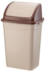 PLANET Billenőfedeles szemetes kuka, műanyag, barna, 9 L - klin