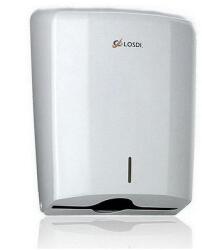 LOSDI hajtogatott kéztörlő adagoló ABS fehér - klin