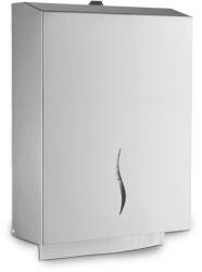 Dayco Metal Dayco Dayco Rozsdamentes acél hajtogatott kéztörlő adagoló, 600 lapos, V és C hajtogatott kéztörlőhöz - klin