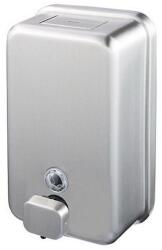 Alpha Rozsdamentes acél folyékony szappan adagoló matt, műanyag tartállyal, 1100 ml - klin