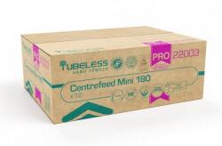 TUBELESS PRO 180 Mini tekercses kéztörlő 1 rétegű, fehér, 100% cellulóz, 726lap, 181, 5m 12db/zsugor