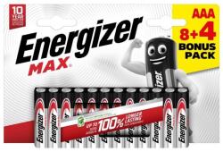 Energizer Max Alkáli Mikro Elem AAA B8+4 - klin