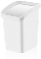 Özer Plastik Műanyag Smart Click billenőfedeles szemetes, fehér 12L - klin