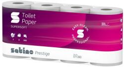 WEPA Satino Wepa Prestige toalettpapír 3 rétegű, fehér, 150 lap, 8 tek/csg 8 csomag/zsák - klin