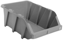 SEMBOL Műanyag tárolódoboz szürke 456x276x187 mm - klin