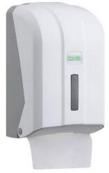 Vialli hajtogatott toalettpapír adagoló fehér műanyag - klin