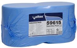 Celtex Superblue Food ipari törlő cellulóz, kék, 3 réteg, 150m, 500 lap, 26, 5x30cm, 2 tekercs/zsugor - klin