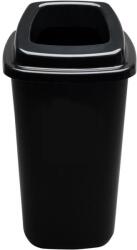 Plafor Sort szelektív hulladékgyűjtő, szemetes 28L fekete/fekete - klin