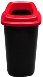 Plafor Sort szelektív hulladékgyűjtő, szemetes 28L piros/fekete - klin