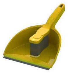 UCTEM PLAS Kézi szemeteslapát + kefe szett sárga - klin