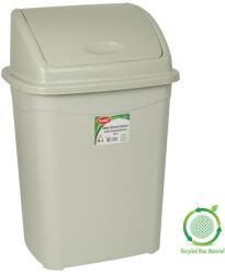 PLANET Billenőfedeles szemetes kuka, műanyag, szürke eco, 16 L - klin