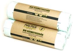 Poly-Pack Kukoricakeményítő alapú (EN13432) PLA zsák 730x1150x0, 03mm, 120L, 10 darab/tekercs - klin
