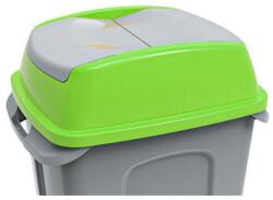 PLANET Hippo hulladékgyűjtő szemetes FEDÉL, műanyag, zöld, 50L - klin