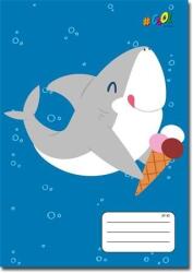 Victoria Állatos VICTORIA Baby shark FAGYI kockás füzet, 27-32 (COR_2022_ISVFC27_fagyis)