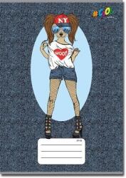 Victoria Állatos Fashion Farmer kutyus kockás füzet, 27-32 (COR_2022_ISVFC28_f)