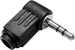 Cabletech Conector jack 3, 5mm stereo unghiular din plastic WTY0008-1 (L-WTY0008-1-1)