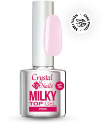  Crystal Nails - HEMA FREE MILKY TOP GEL - PINK - 8ML - THF