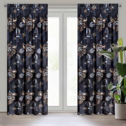 Takoy LIMITED COLLECTION Bársony sötétítő függöny PEONIA 2 virágzó pünkösdirózsák-motívummal