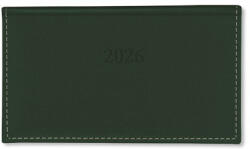 PD Calendar Határidőnapló Period Chamois Zsebnaptár fekvő körbev. zöld 2026 (P4114-4583)