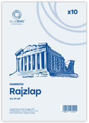 BLUERING Rajzlap A4, famentes fóliázva Bluering® 10 ív/csomag, (60542) - irodaszerpiac