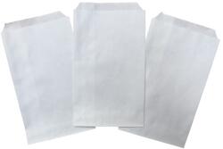 Lapos papírtasak 12x22cm/35f fehér papírzacskó 100 db/cs (SZID-01951)