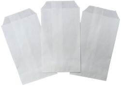Lapos papírtasak 9, 5x16cm/35f fehér papírzacskó 100 db/cs (SZID-01953)