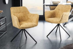 Rahiq Design forgószék Rahiq mustársárga