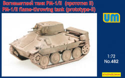 UniModels PM-1/II flame-throwing tank on Hetzer chassis 1: 72 (UM482)