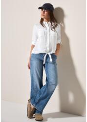 CECIL OTLT Blúz - LINEN_LI/CV_ Solid Knot Blouse 2504