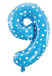  9 szám kék kis lufi