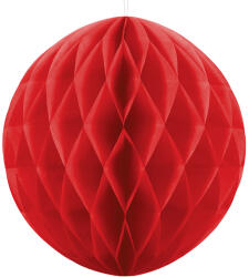  Papír gömb piros 20 cm - partywebshop