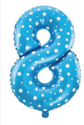  8 szám kék kis lufi