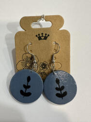  Kézzel készült festett fülbevaló (VEkicsike)