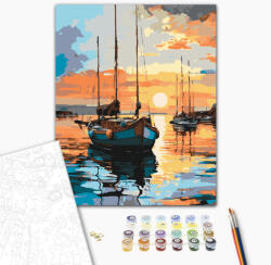 Alkotásutca Szélcsend a horizonton - Számfestő készlet kereten 40x50