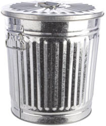 Bizzotto Cos gunoi zinc argintiu London 29, 5x25x31h (0152113) Cos de gunoi