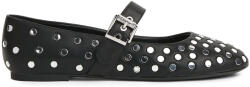 Karl Lagerfeld Balerine Karo Studded KL40127 00s-black lthr w/silver