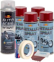 AVEX Kit complet reparatie si vopsire jante culoare Rosu Burgundy Metalizat, V4 (AVX-KVJ-RV4) - edanco