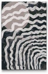  Festés számok szerint - Absztrakt háttér szürkében 1 Méret: 40x60cm, Keretezés: Kartonlemezen