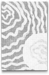  PontPöttyöző - Absztrakt háttér szürkében 2 Méret: 40x60cm, Keretezés: Keret nélkül (csak a vászon), Szín: Kék