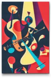  Gyémántszemes kirakó - Zene a képen Méret: 40x60cm, Keretezés: Kartonlemezen, Gyémántok: Négyzet alakú