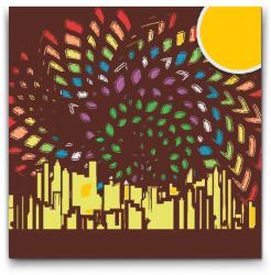  Festés számok szerint - Egység a sokféleségben Méret: 50x50cm, Keretezés: Keret nélkül (csak a vászon)