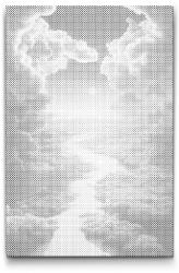  PontPöttyöző - A felhőkben Méret: 40x60cm, Keretezés: Keret nélkül (csak a vászon), Szín: Kék