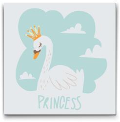  Festés számok szerint - Hattyú, hercegnő Méret: 50x50cm, Keretezés: Kartonlemezen