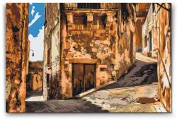 Festés számok szerint - Kirándulás a történelmi városba Méret: 40x60cm, Keretezés: Műanyagtáblával