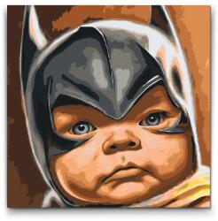  Festés számok szerint - Bébi maszkban Méret: 50x50cm, Keretezés: Kartonlemezen