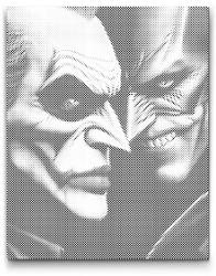  PontPöttyöző - Melyik oldalon állsz? 5 Méret: 40x50cm, Keretezés: Keret nélkül (csak a vászon), Szín: Fekete