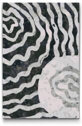  Festés számok szerint - Absztrakt háttér szürkében 2 Méret: 40x60cm, Keretezés: Kartonlemezen