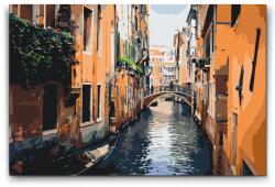  Festés számok szerint - Gondolás a Velencében 2 Méret: 40x60cm, Keretezés: Kartonlemezen