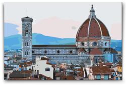  Festés számok szerint - Santa Maria del Fiore 1 Méret: 40x60cm, Keretezés: Kartonlemezen